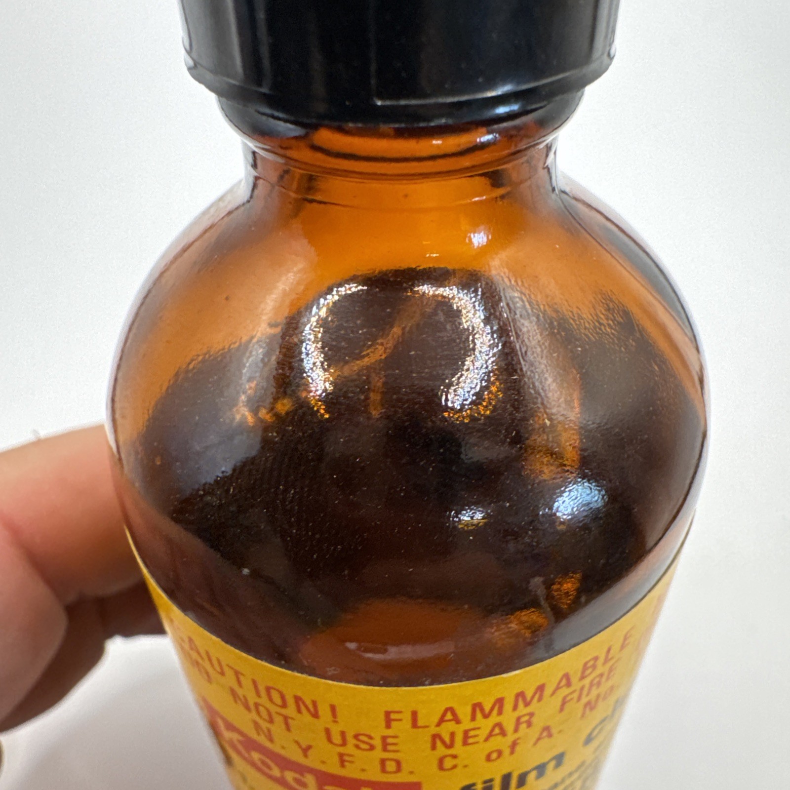 Kodak Film Cleaner 4oz Bottle 3/4 Full Vintage Photography Display