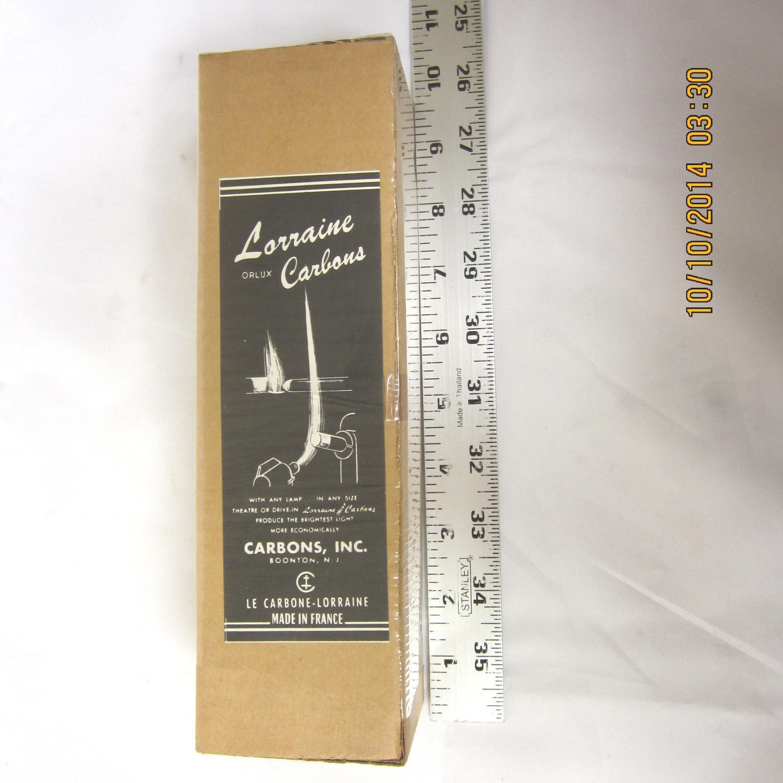 Orlux Lorraine Negative 8mm x 9″ Cinema Carbon Arc Rods 50pc