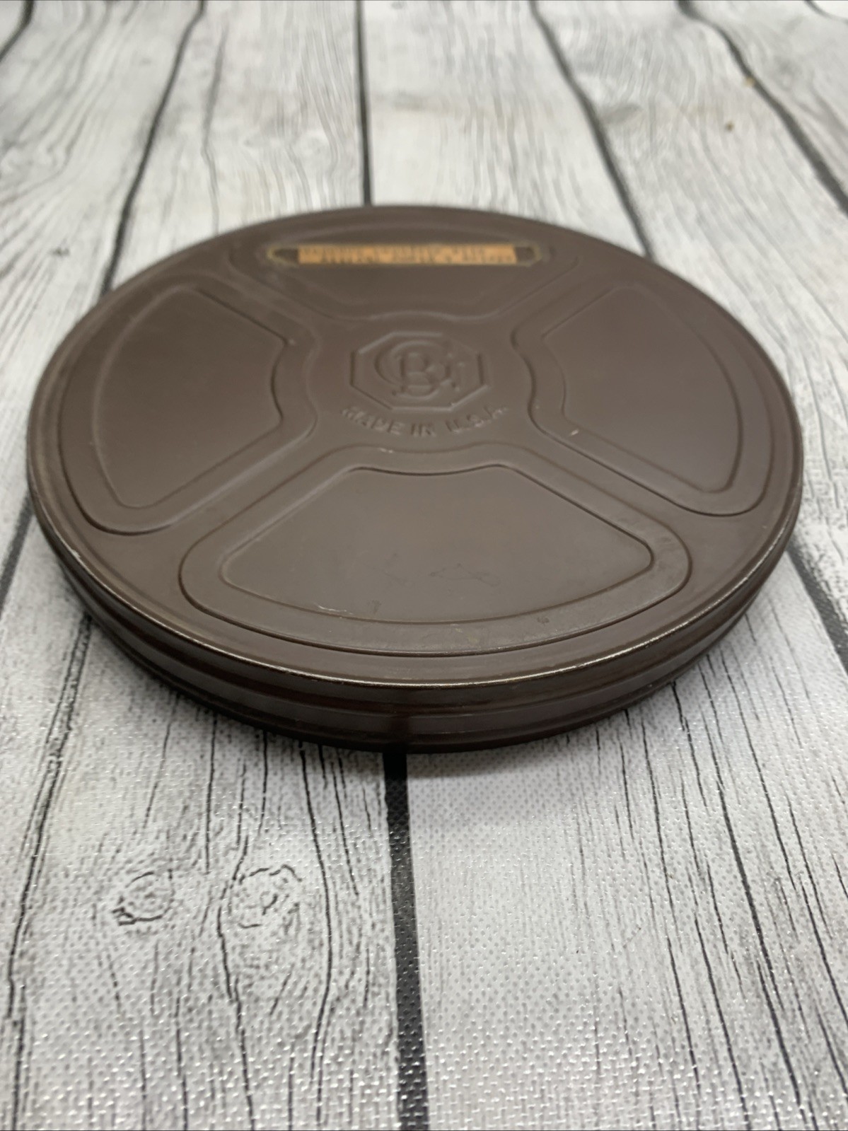 Golden Brothers Film Reel Case 7 1/4