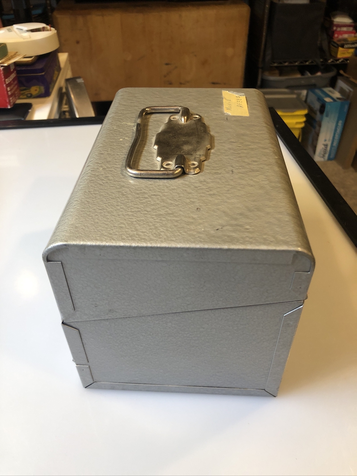 Vintage Logan Metal 8mm Film Chest Carrying Case-Holds x 12 Reels