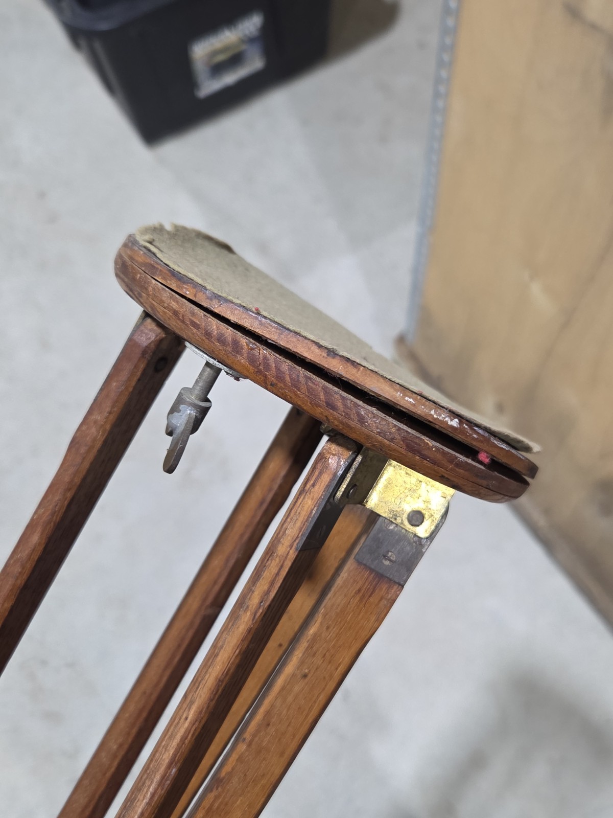 Antique Eastman Kodak Co. wooden Crown Tripod Rare Vintage