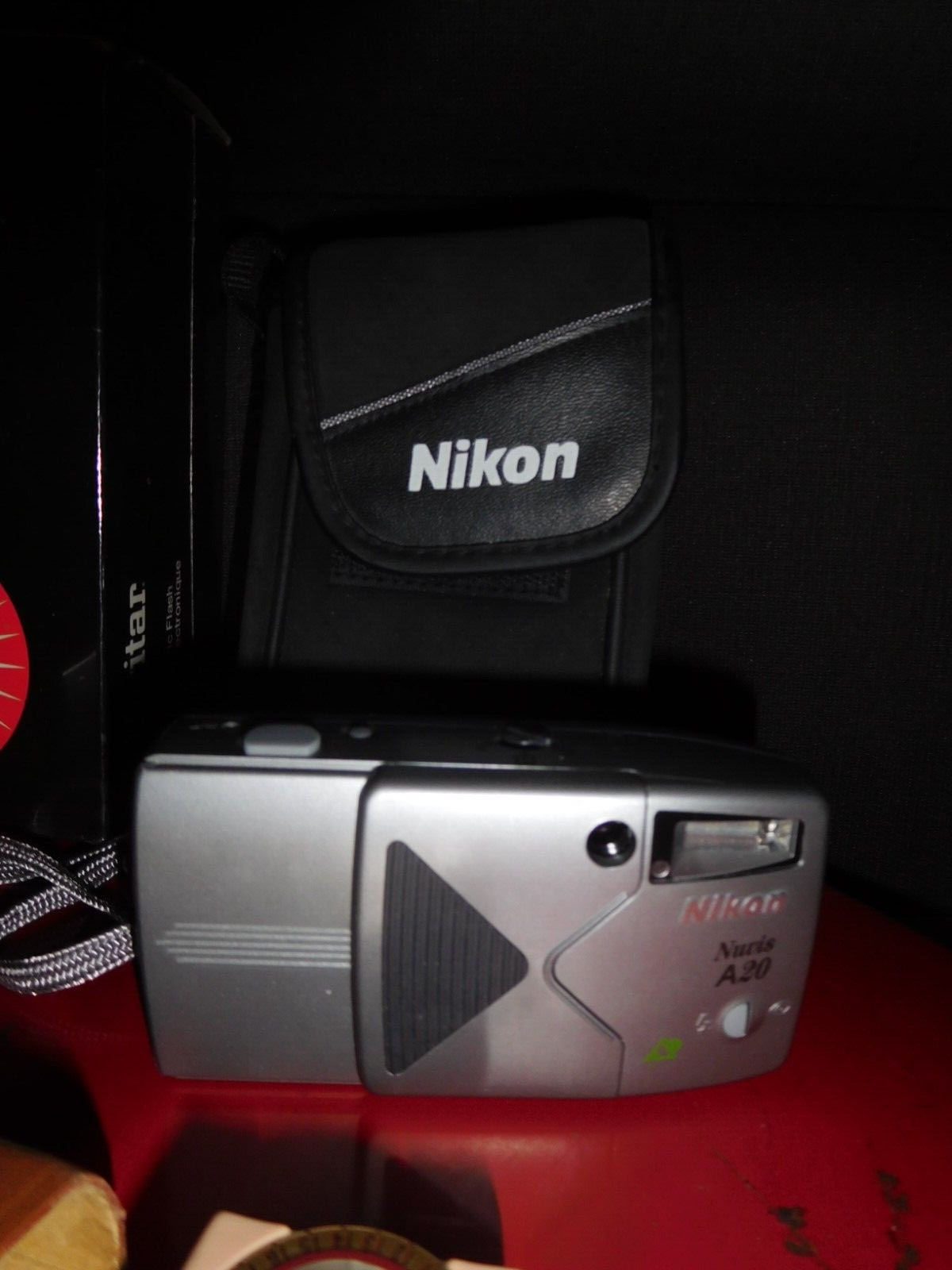 Vtg lot of photographic equipment Vivitar 283 Nikon A20, GE Mascot meter CLEAN