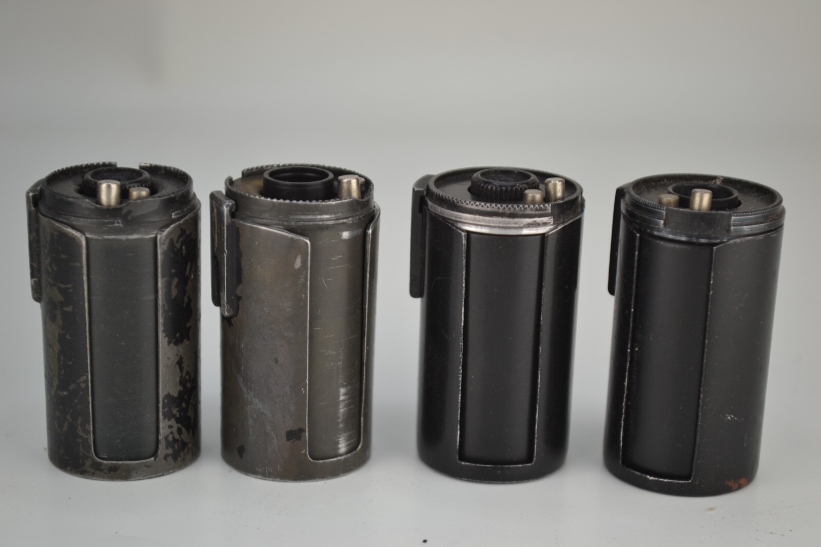 SET OF FOUR SOVIET USSR METALLIC RELEASE SPOOLS