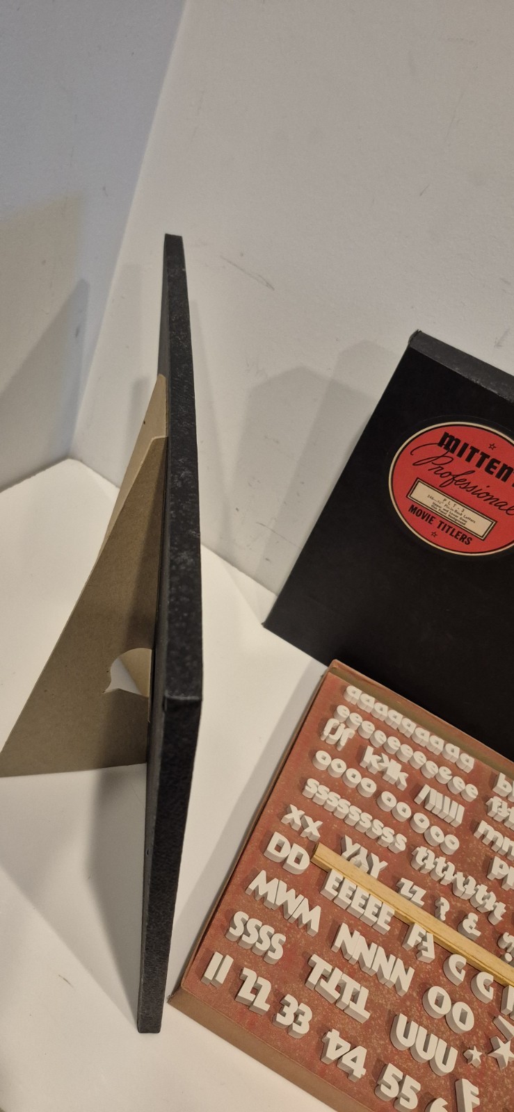 Vintage MITTEN’S Professional Movie Titler 246 Pin-In-Back Letters Original Box