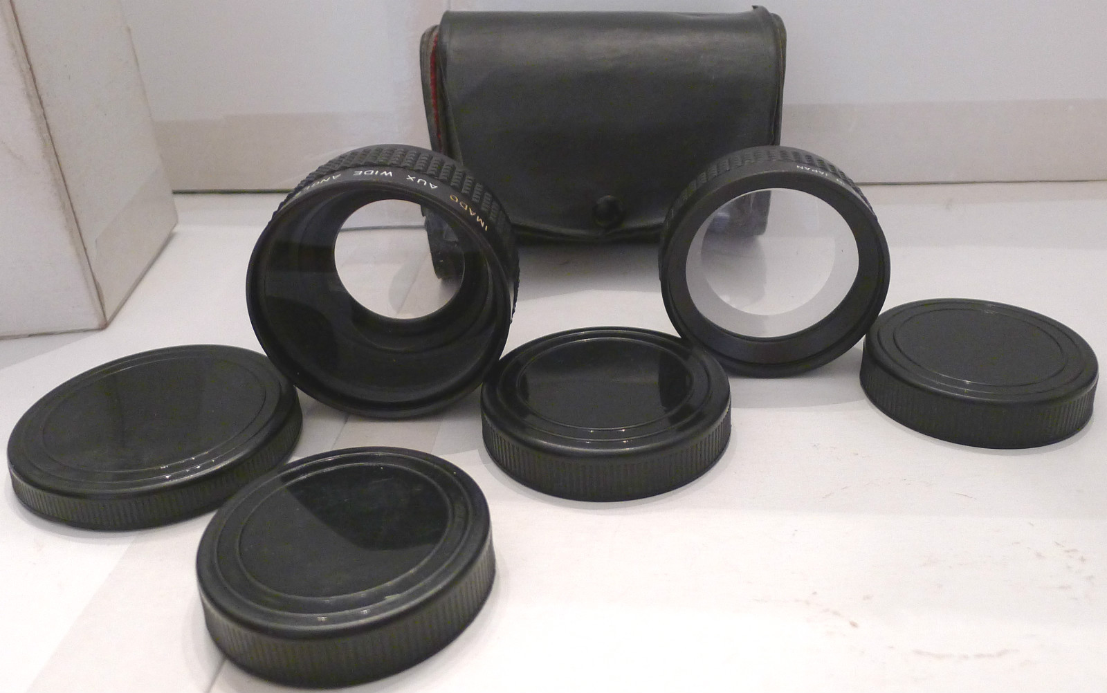 Imado Aux Wide Angle & Aux Telephoto Lens Set +Case – Great Set Made in Japan