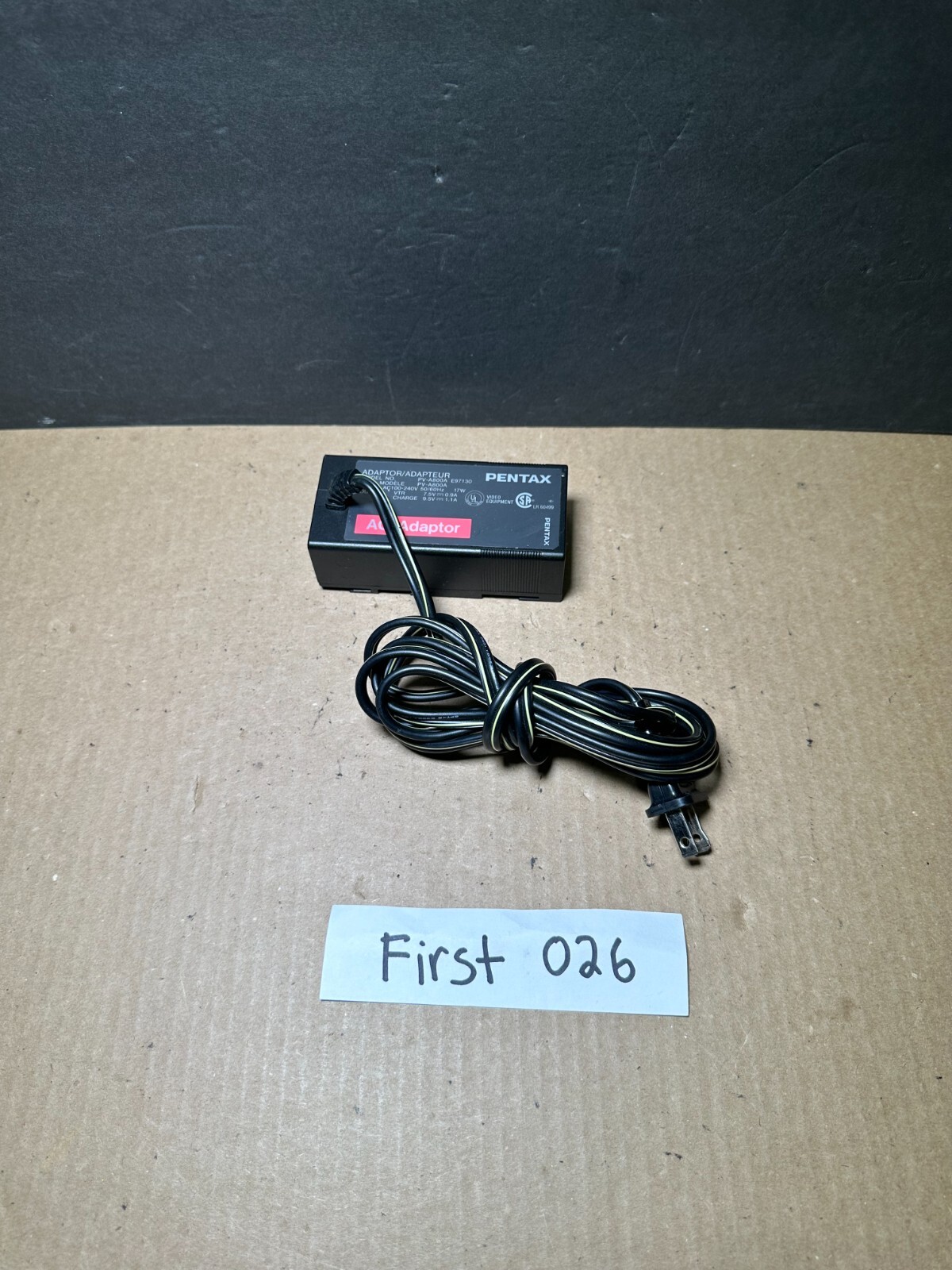 Pentax Power Adapter PV-A800A Camera Video Equipment Tested Good