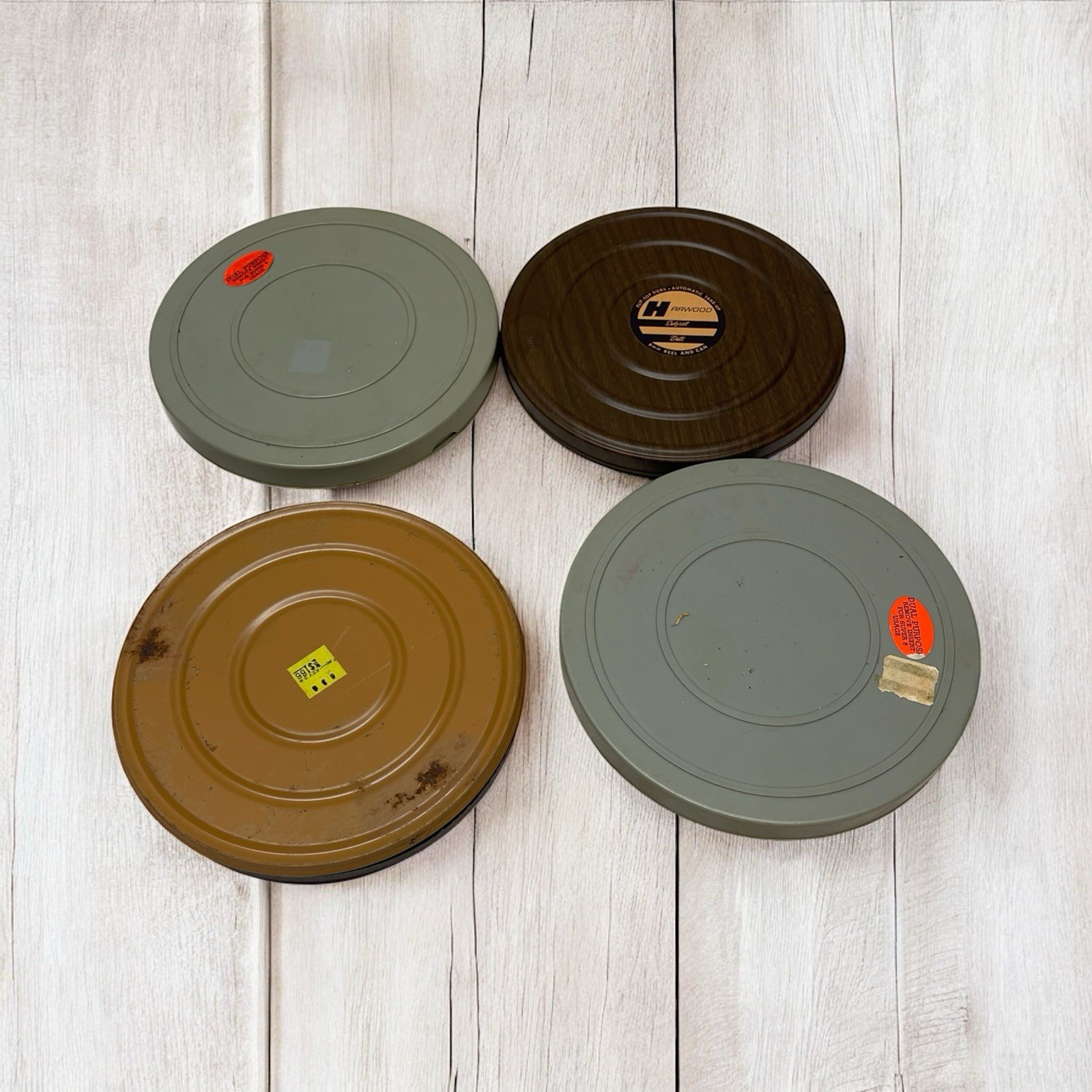 4 Vintage Super 8 Reels From In Metal Cans