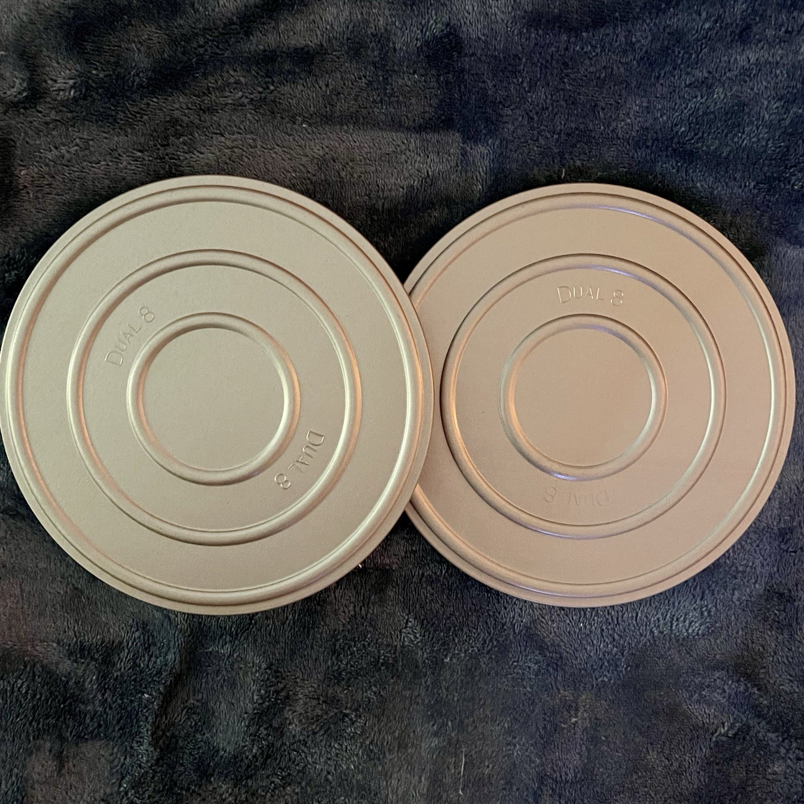 LOT OF 2 SCHERER 8mm film can 400 feet With Reels Good Condition