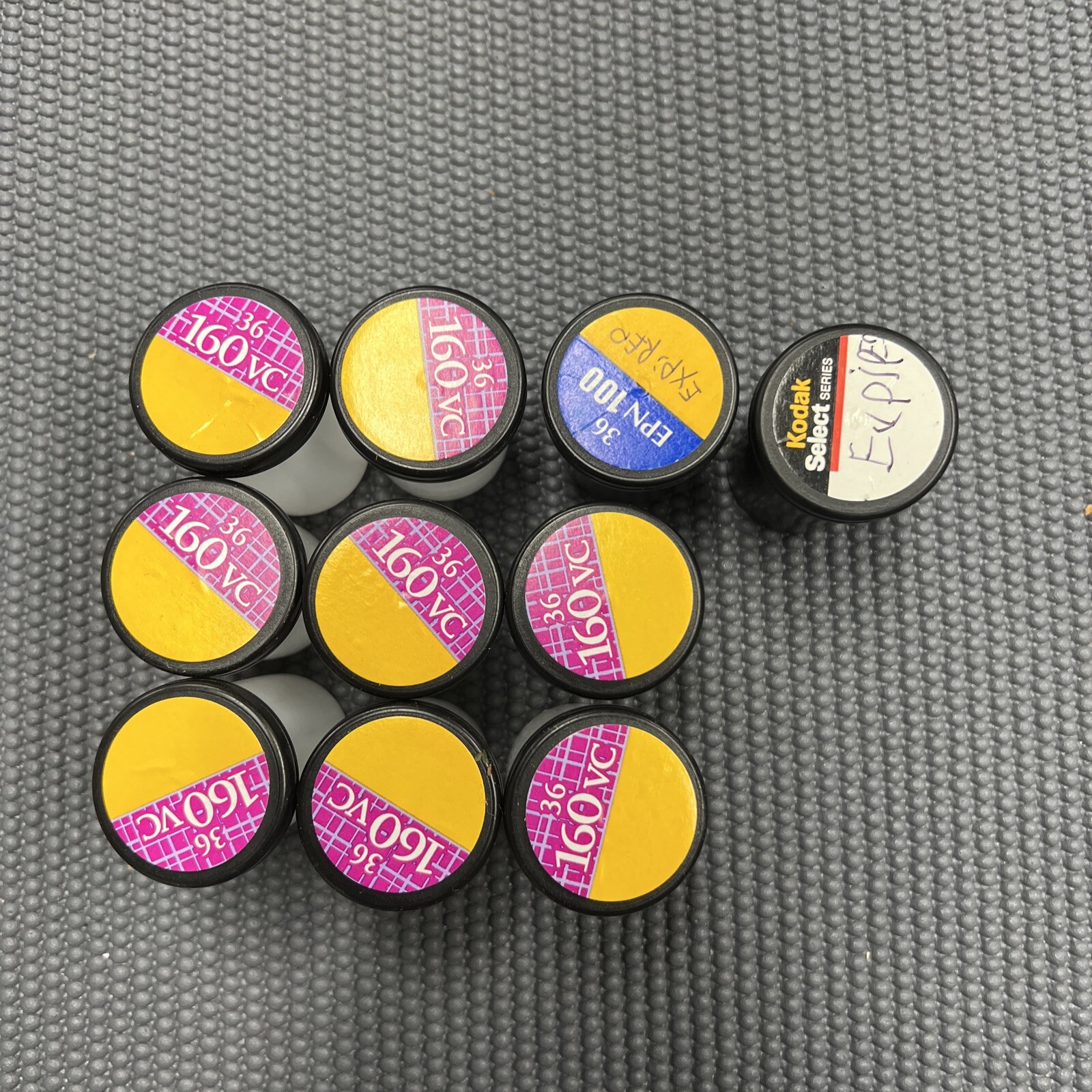 10x kodak 160vc & Others Canisters with Caps for 35mm, Storage