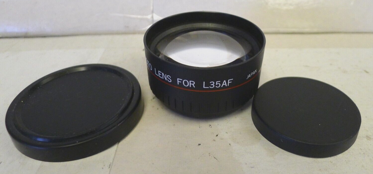 Star-D Aux. Telephoto Converter Lens for L35AF +Lens Caps – Japan