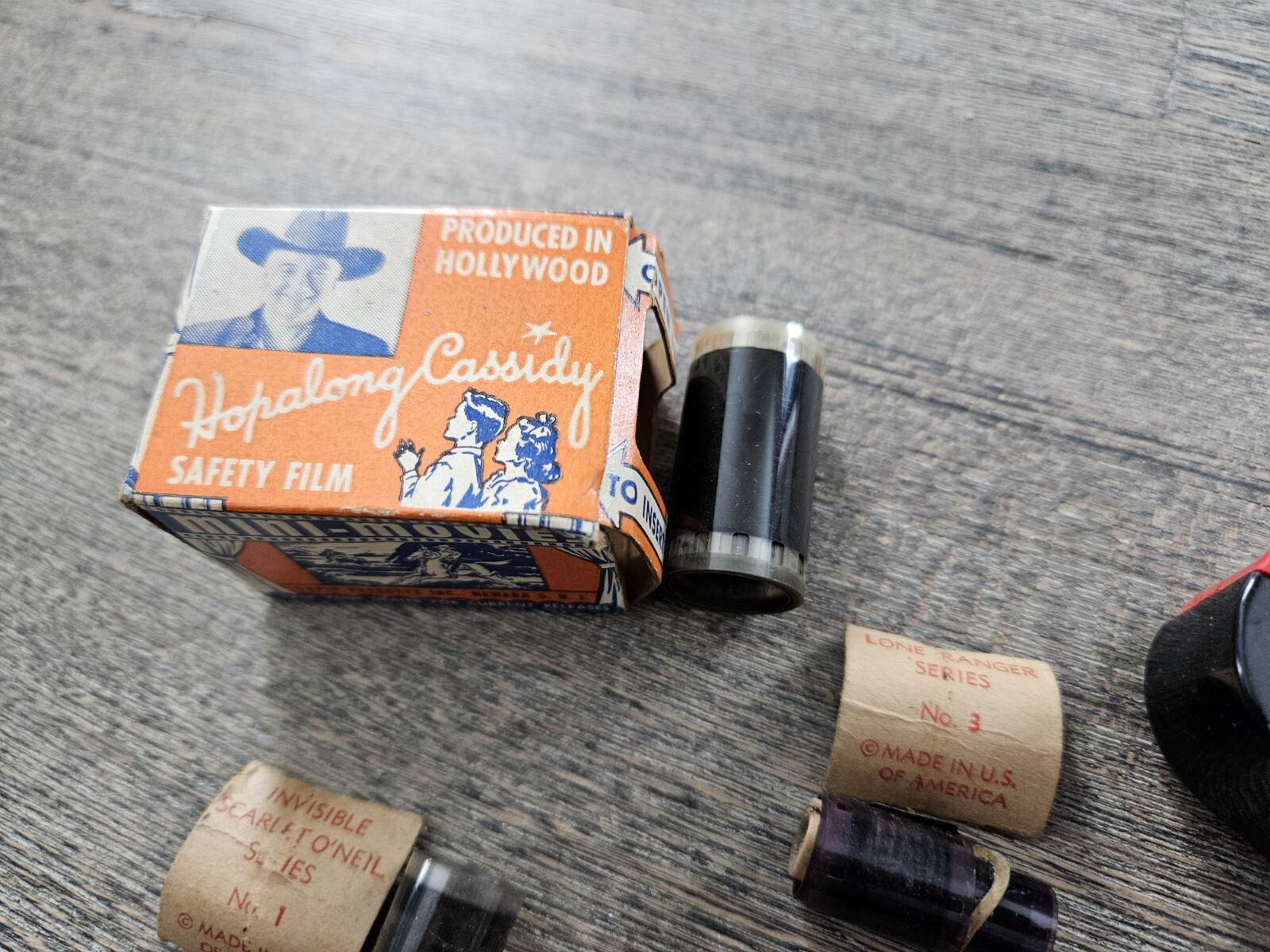 Vintage Acme Film Viewer Mini Movies Hopalong Cassidy Safety LONE RANGER Series