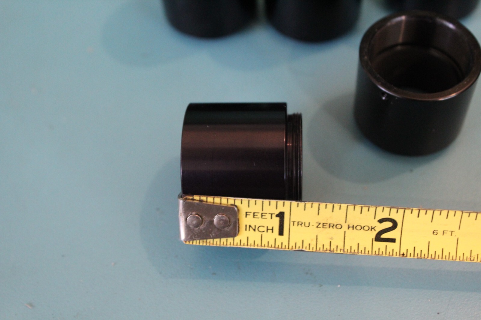 LOT OF 5 C-MOUNT LENS EXTENSION == THREE 1.5″ AND TWO 1″