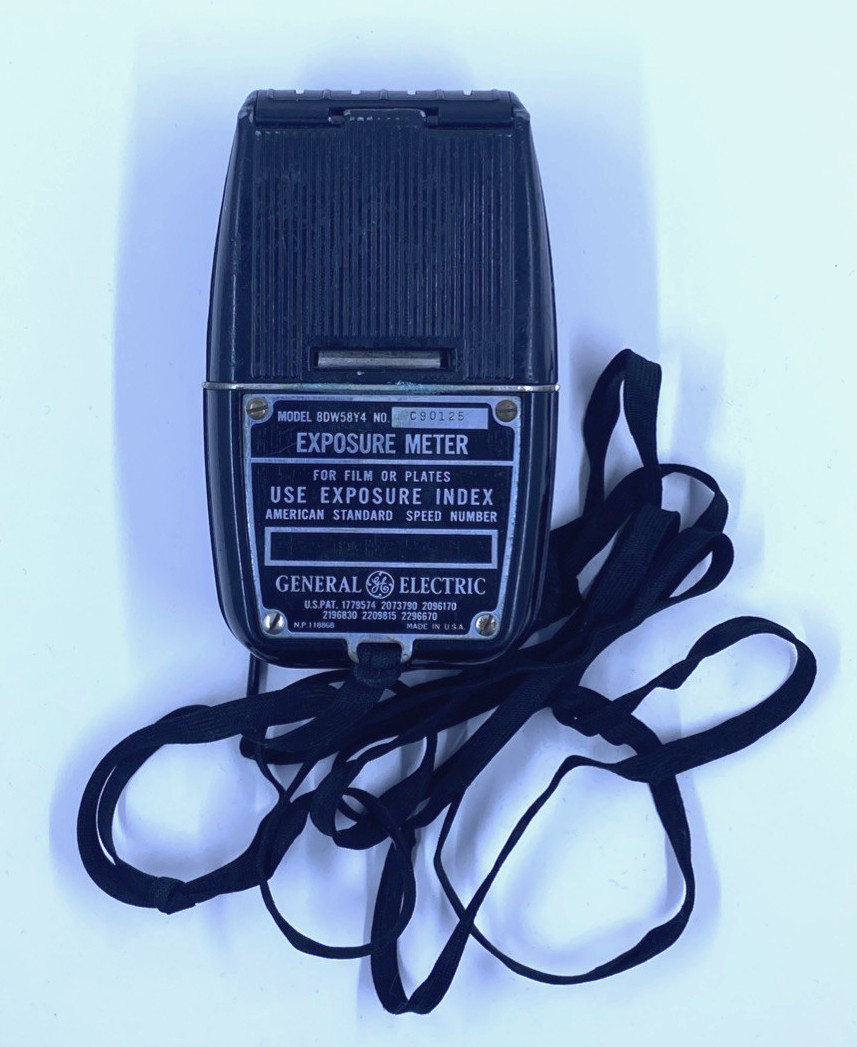 Vintage General Electric Light Values Meter With Leather Case Still Works!