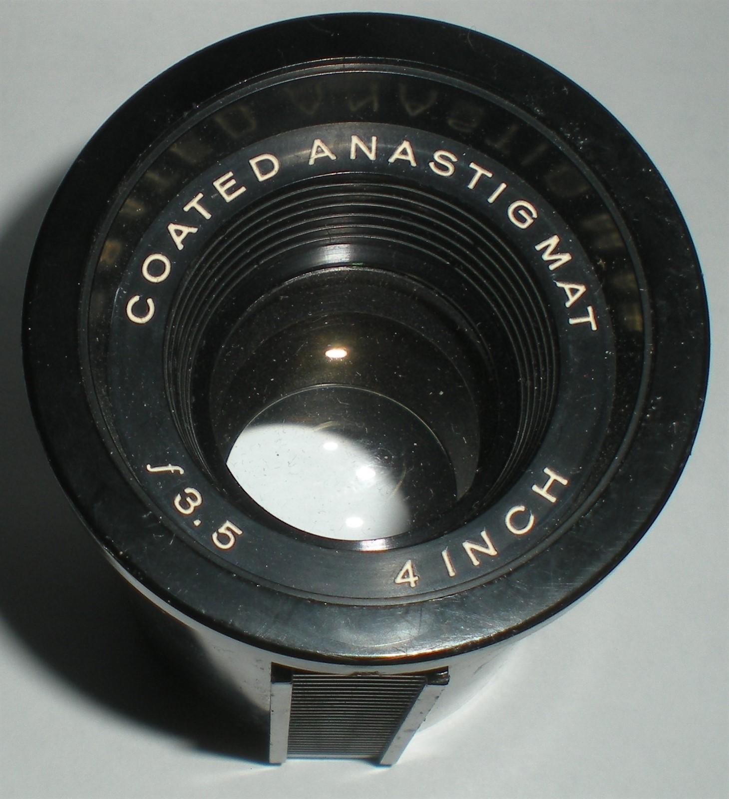 PROJECTOR LENS 4 INCH F/3.5 COATED ANASTIGMAT SLIDE