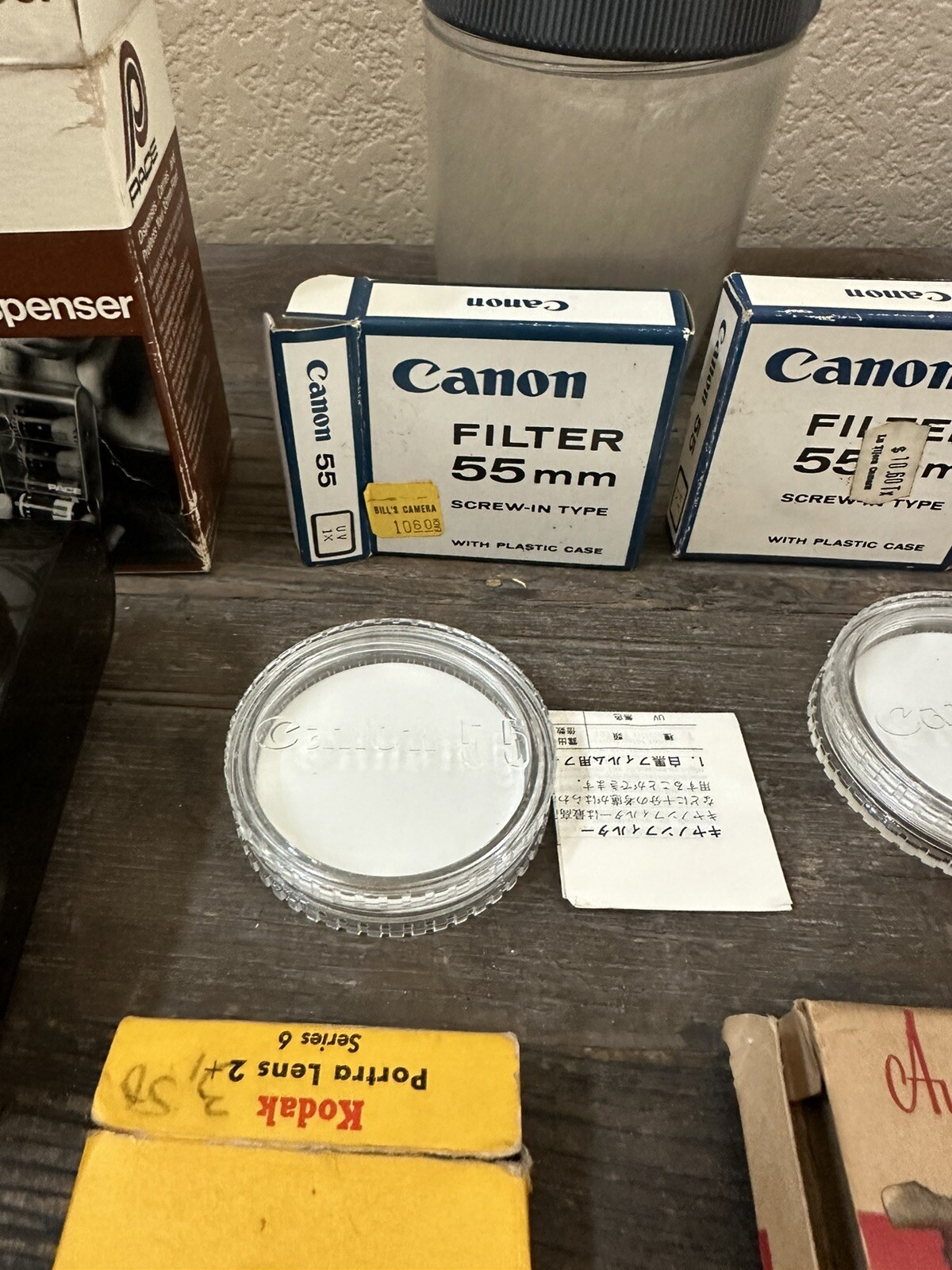 Lot of Vintage Camera & Film Accessories Vivitar Kodak Canon Filters Etc