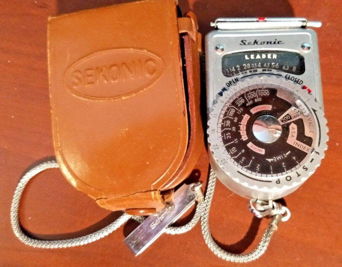 Vintage Sekonic LEADER L-6 L-VI Photography Light Meter Classic Design with Case