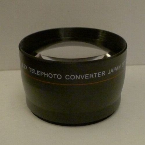 Vivitar 58mm HD4 MC AF HD 2.2X Telephoto Converter +Lens Caps&Matching Bag