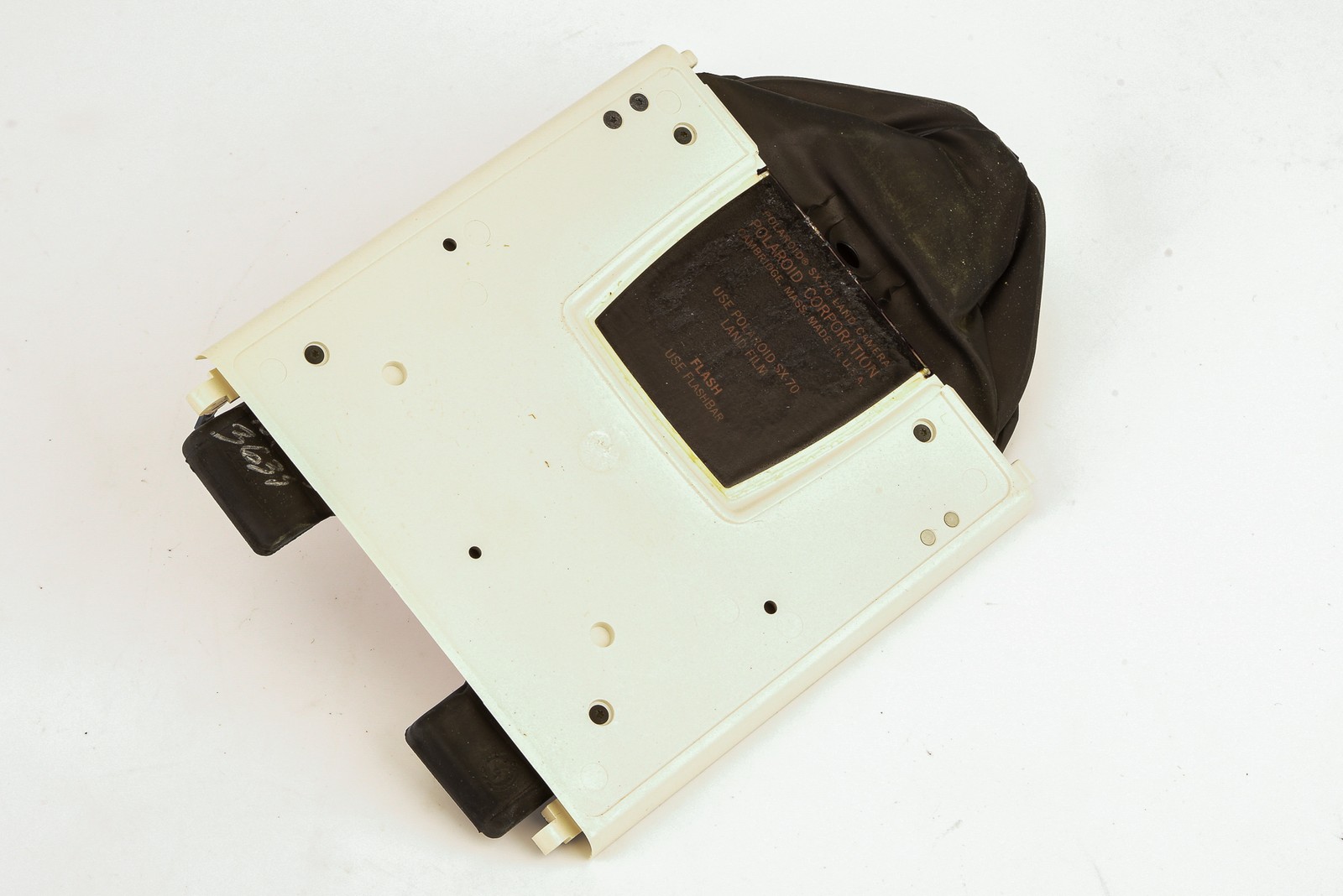 Polaroid SX-70 Camera Replacement Part – White – Mirror Cover & Bellows V24