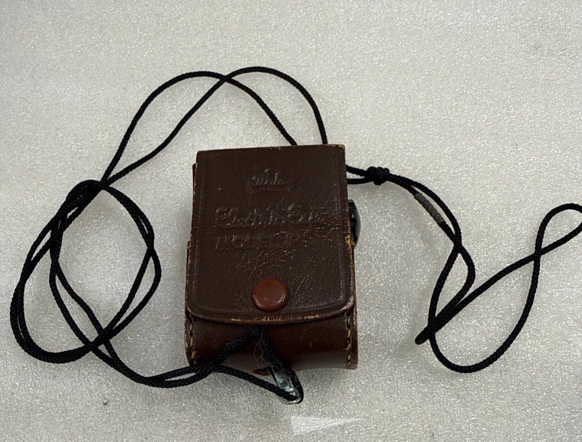 Vintage WALZ Light Exposure Meter Japan Leather Case Electric Eye Model P