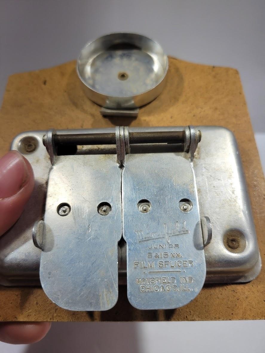Vintage Mansfield Junior 8 & 16mm Film Splicer Movie Editor Tool Silver
