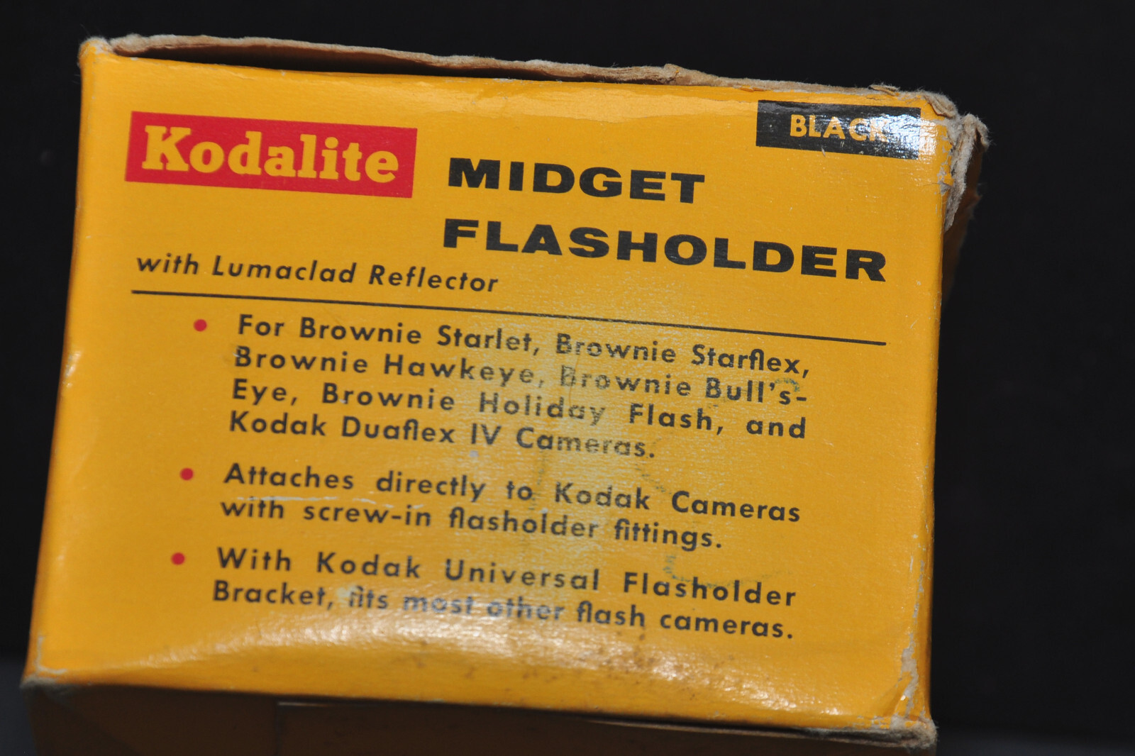 Kodalite Midget Flasholder with Lumaclad Reflector 740 flash in original box