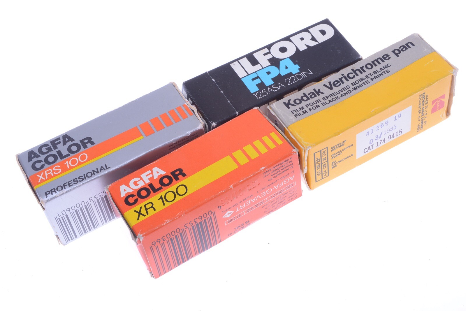 ✅ ILFORD FP4, AGFA COLOR, KODAK VERICHROME EXP. 85-88 120 ROLL FILM