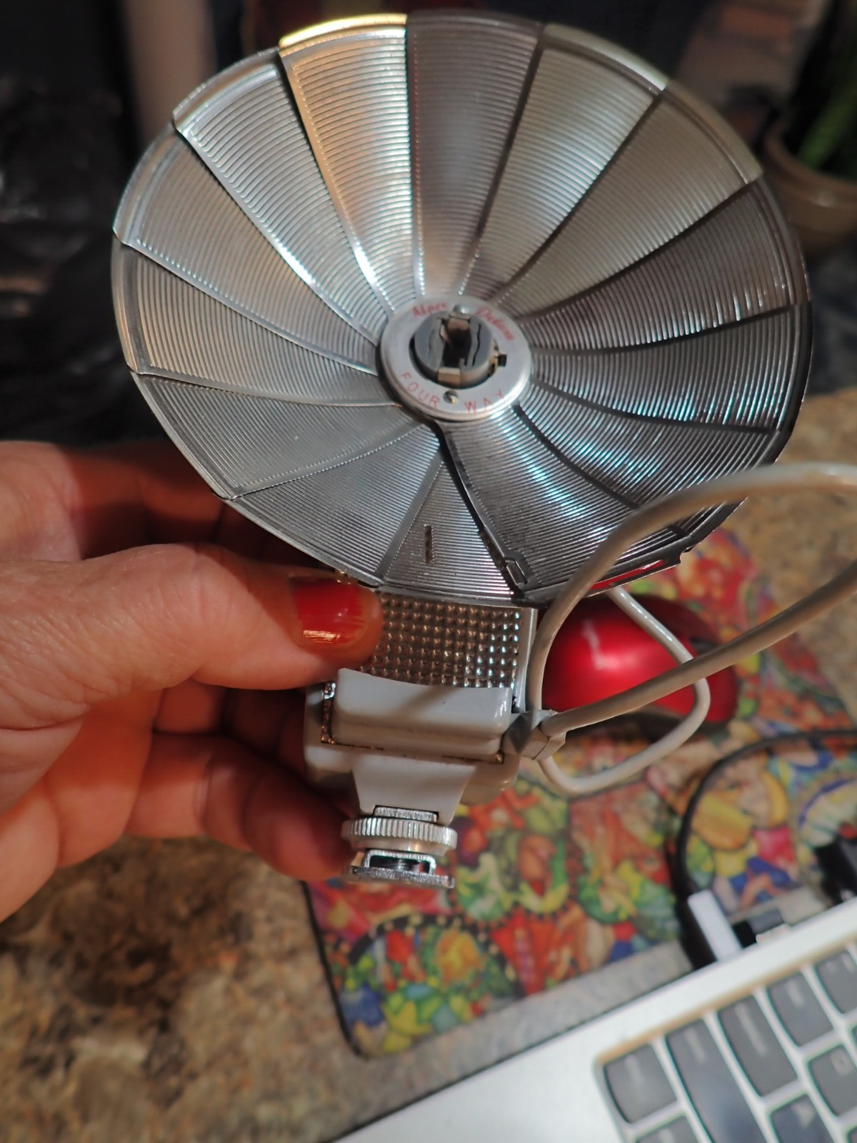 Vintage Original Alpex Deluxe Swivel Camera Flash