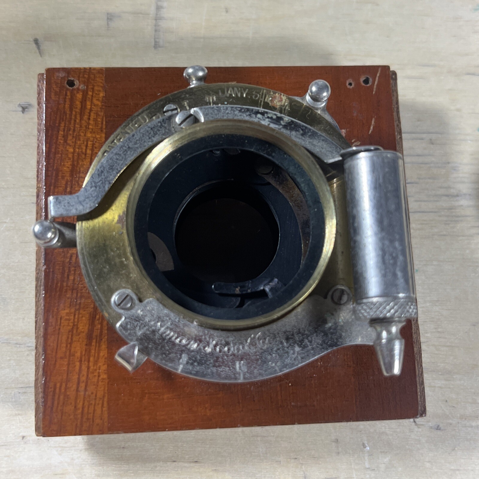 Bausch & Lomb Rapid Rectilinear Lens Eastman Kodak Shutter made 1897
