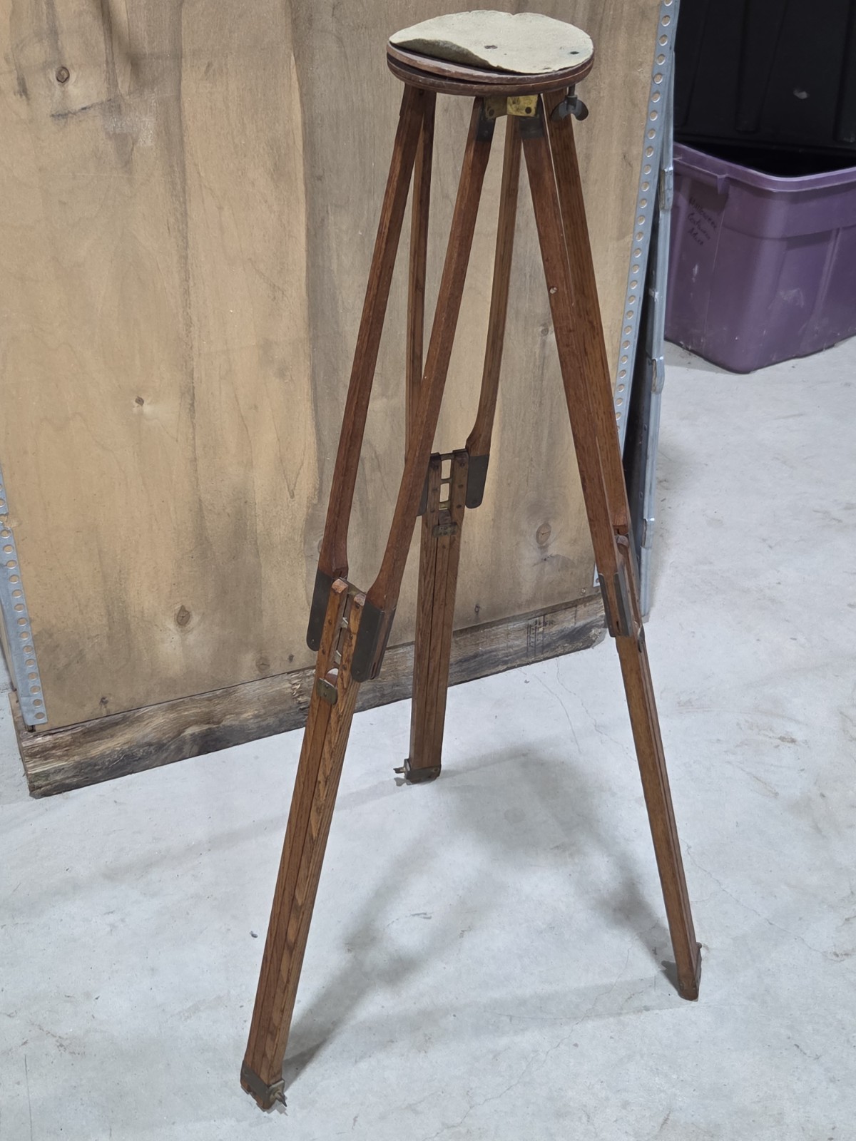 Antique Eastman Kodak Co. wooden Crown Tripod Rare Vintage