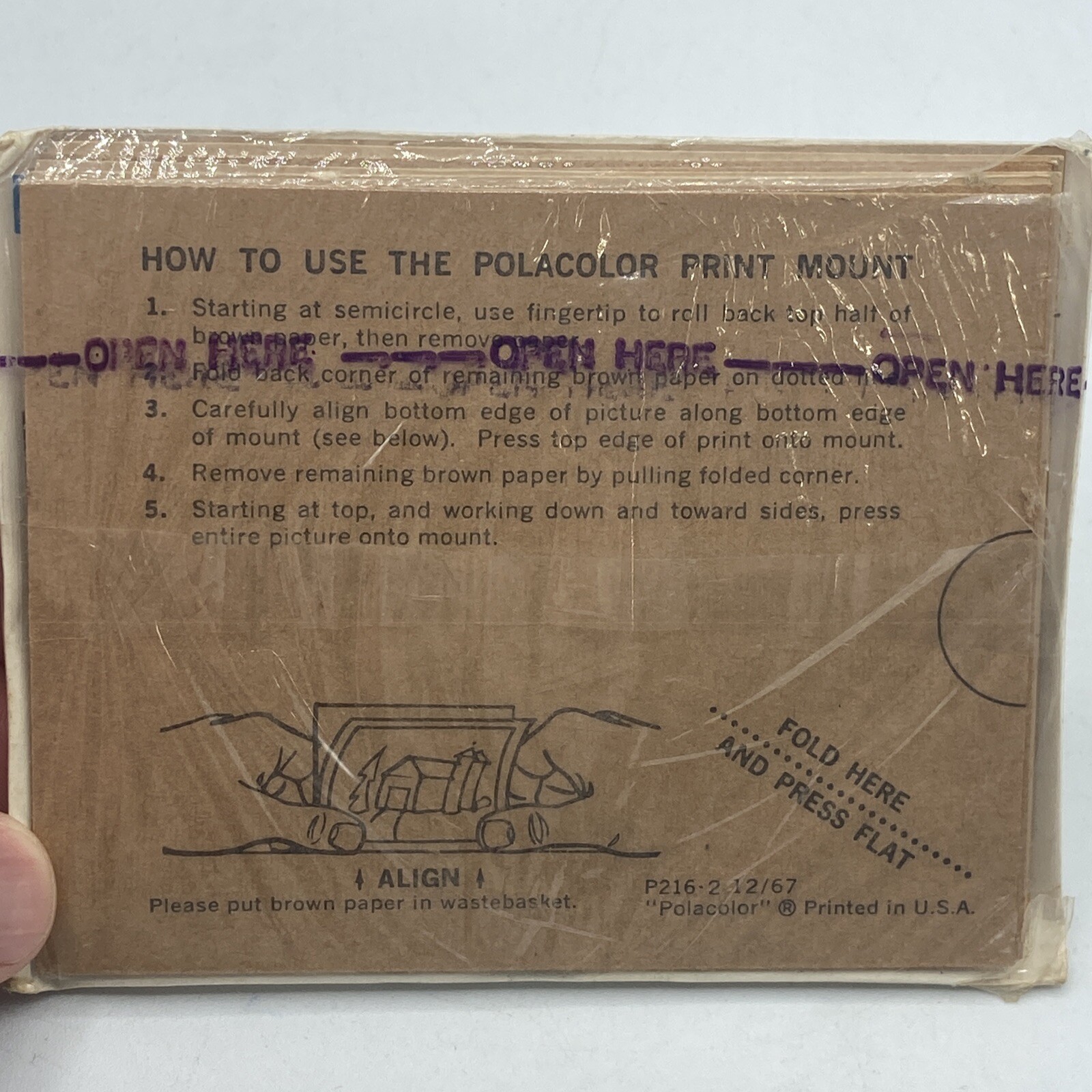 POLAROID Polacolor Print Mounts Unopened and Print Coater