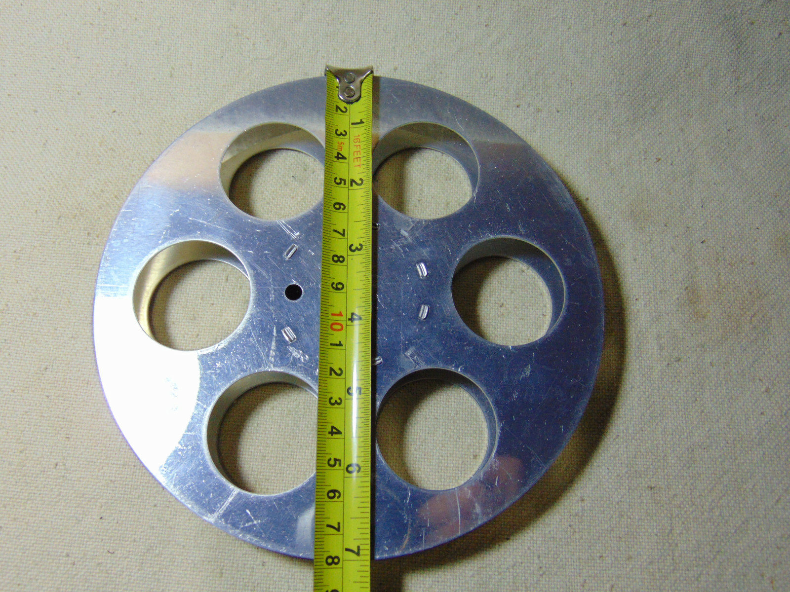 1pc Empty 16mm Aluminum Metal Film Reel 7″ 400ft Movie Take Up 400′ 120m