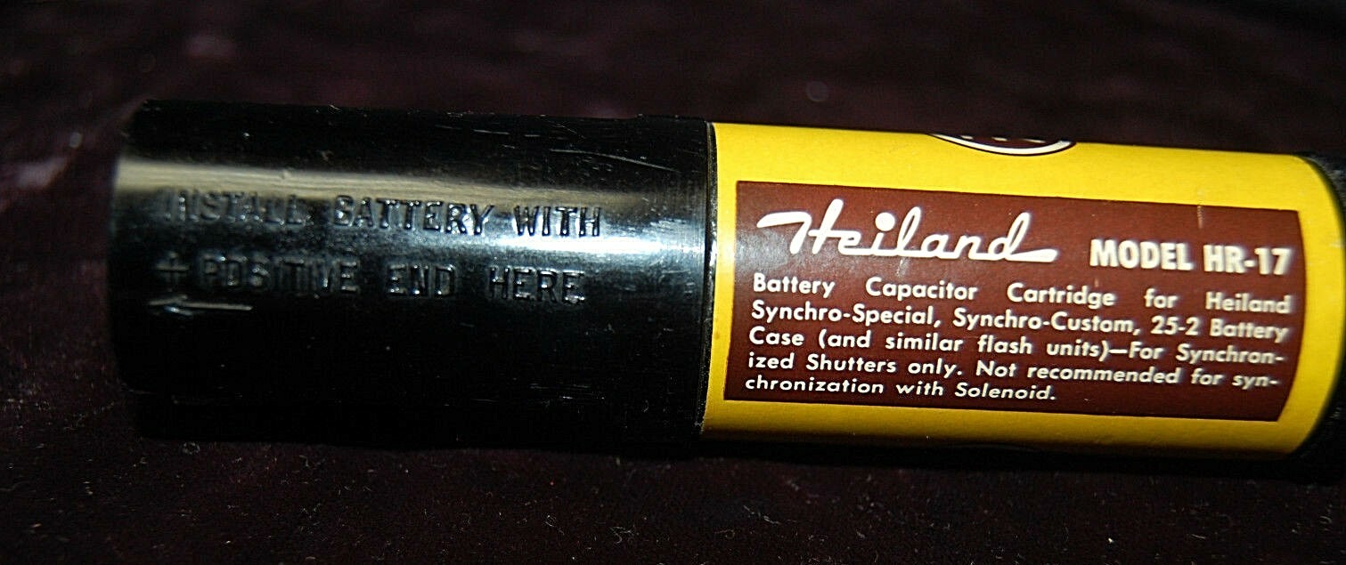 Heiland Battery Capacitor Cartridge Model HR-17 for Flash Unit in Box S8453