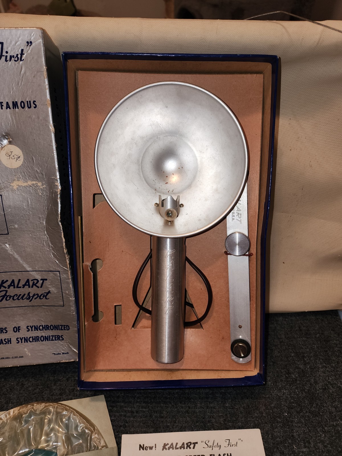 Kalart Speed Flash Safety First De Luxe Compak Original Box 1950’s