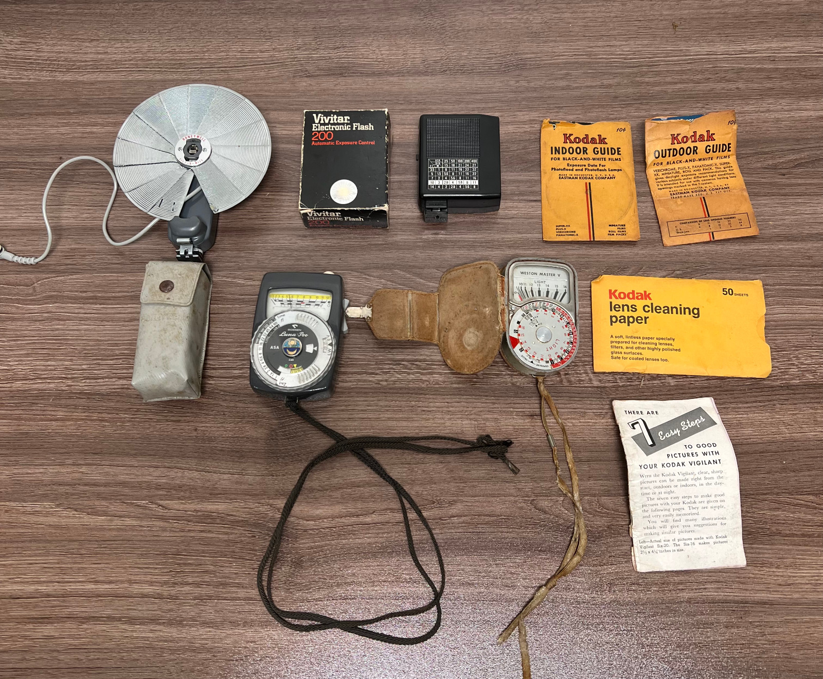 Vintage Camera Accessories -Honeywell Tilt-A-Mite, Weston Master V & Gossen Luna