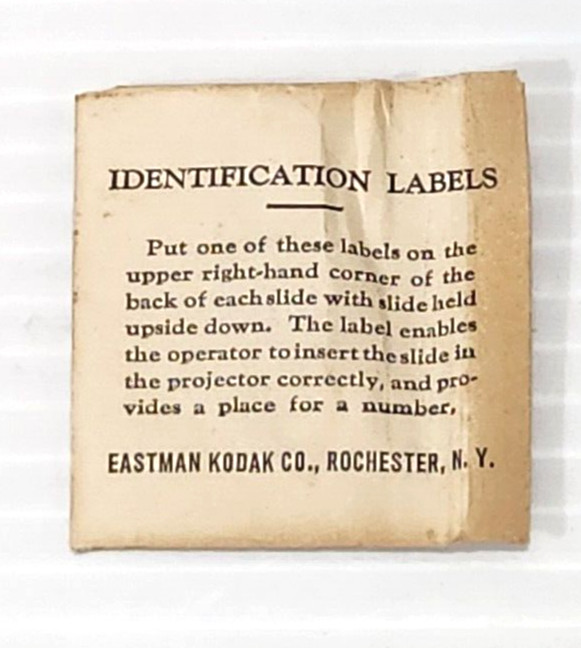 Vintage Kodak 2 x 2 35mm Slide Kit Masks & Labels Glass NO Tape USA