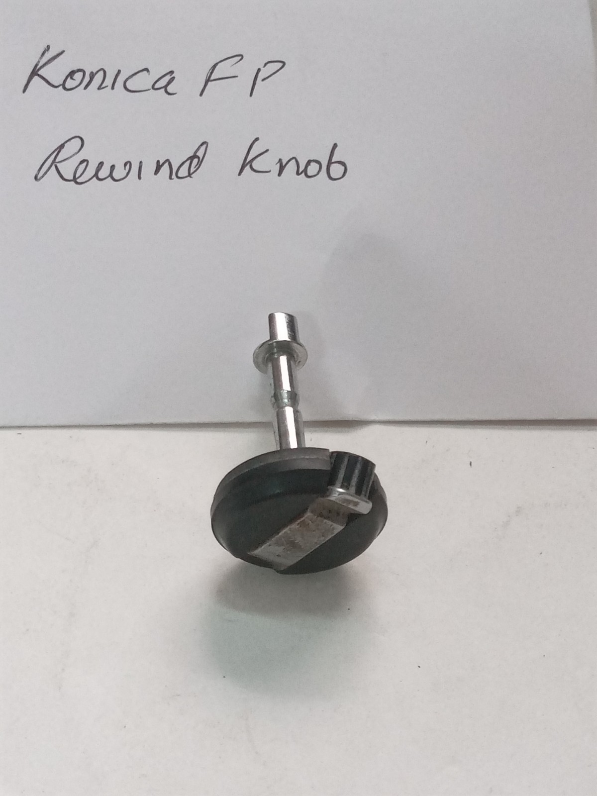 Black Konica FP Camera Film Rewind Knob Original Used Spare Part