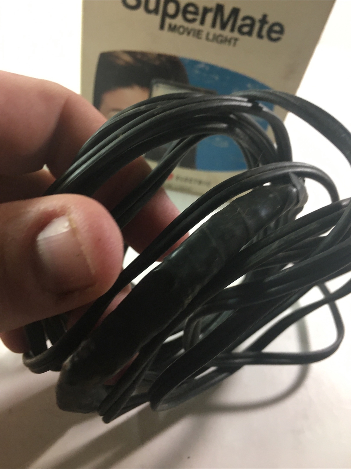 Vintage general Electric Supermate Movie Light Has Tape On Cord. Tested Working