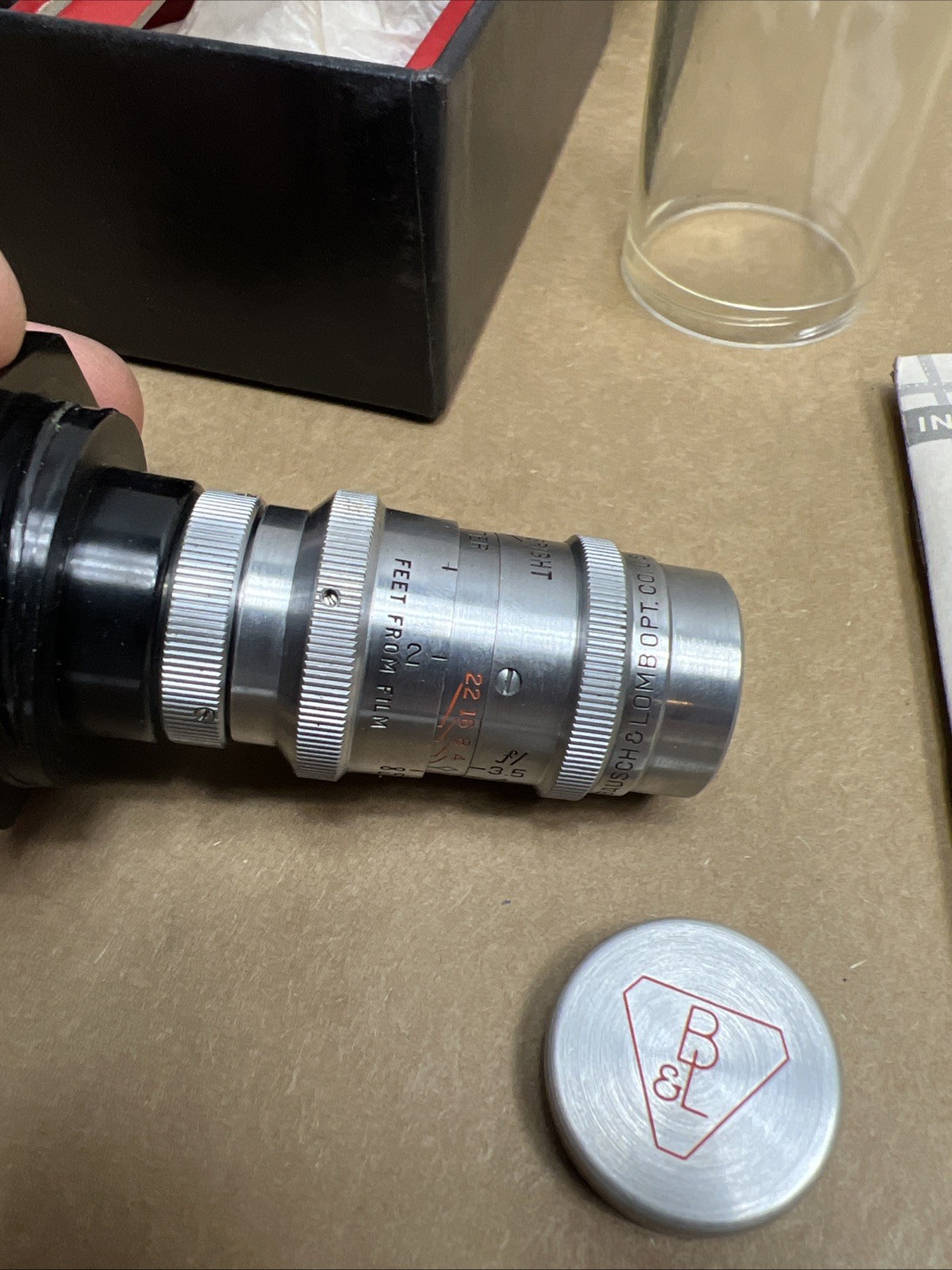 Bausch & Lomb 37.5 mm Animar “8” F3.5 Cine Lens BOLEX 8