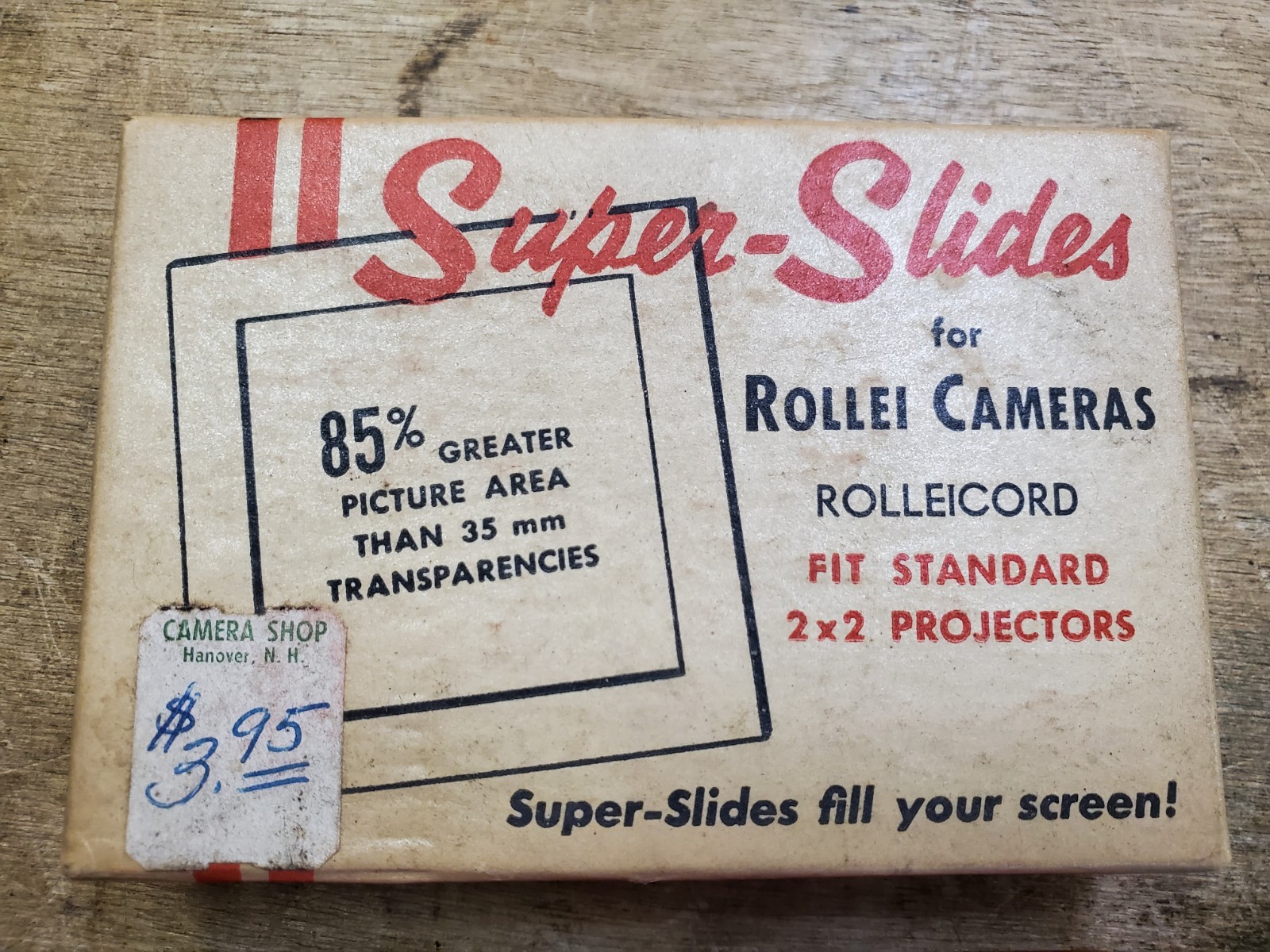 Vintage Super-Slides For Rollei Rolleiflex Cameras, Fits 2×2 Projectors, NOS