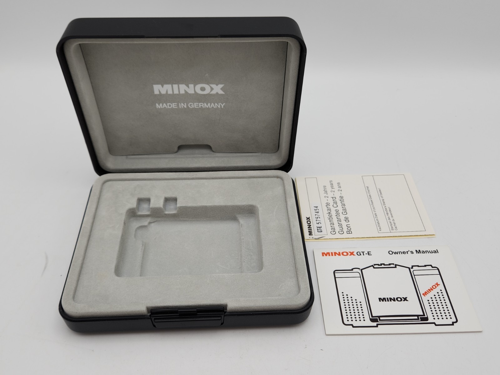 Box ONLY – Minox 35 GT-E Plastic Display Case for Subminiature Camera Germany