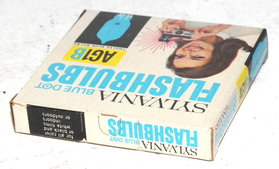 Sylvania Blue Dot Flash Bulbs AG1B – 1 Case in Original Box 1 Case 12 boxes.