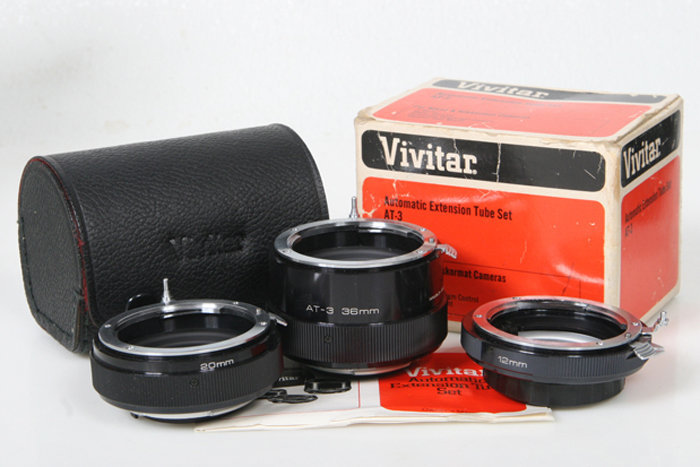 Vivitar Extension Tube Set of 3, Nikon non-ai Mount – vintage set
