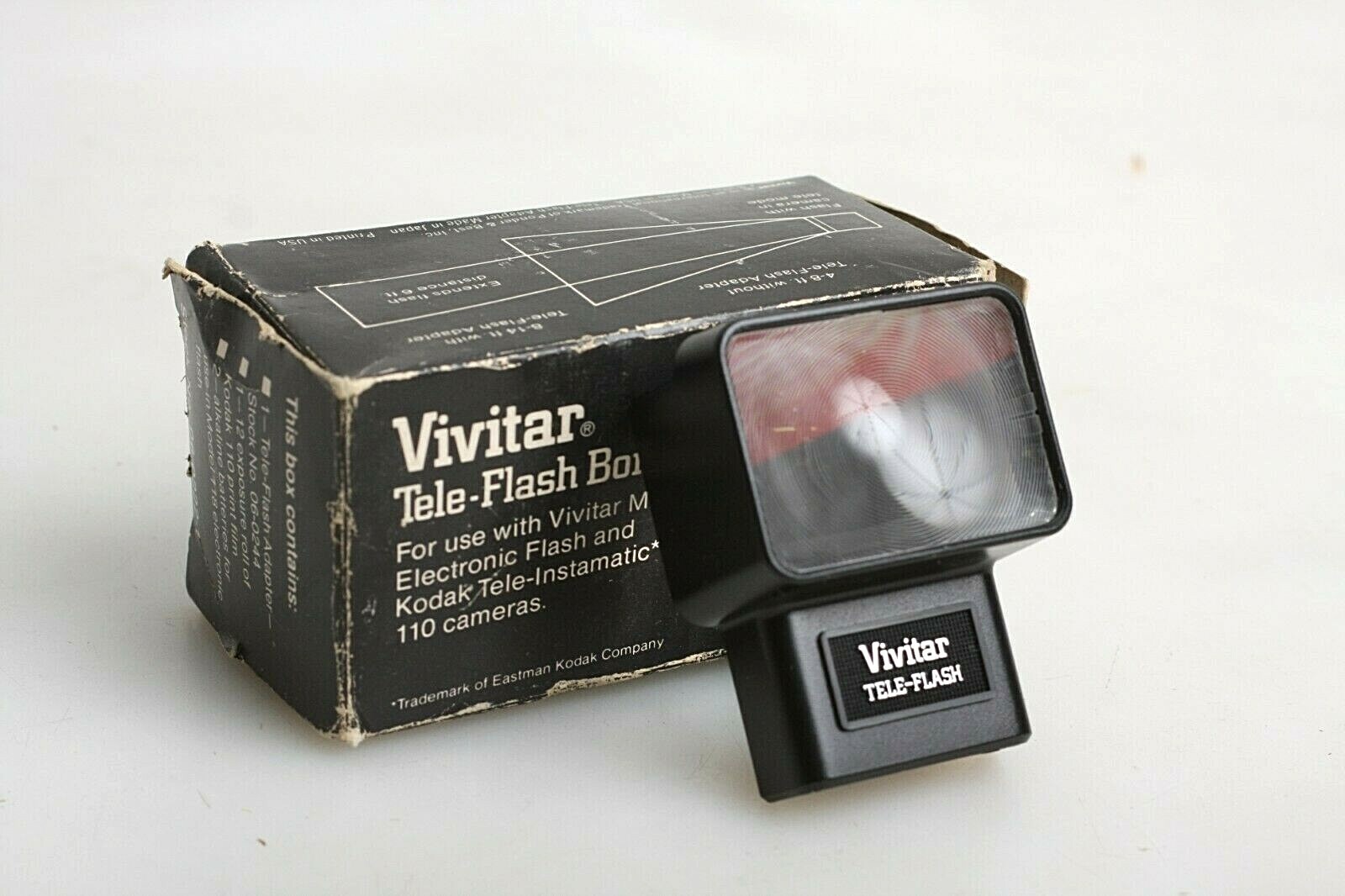 Vivitar Tele-Flash for Vivitar Model 118 and Kodak Tele-Instamatic 110 Camera
