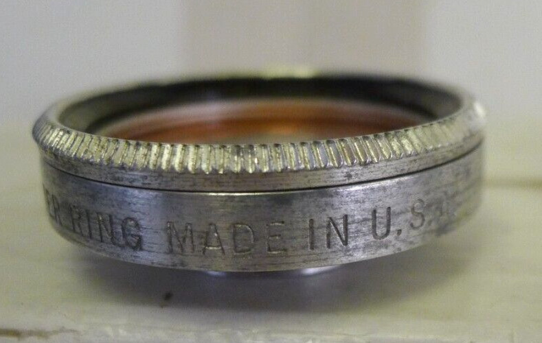 Tiffen Series 5 #502 Adapter Ring Screw-In with Yellow Filter and Kodak Case
