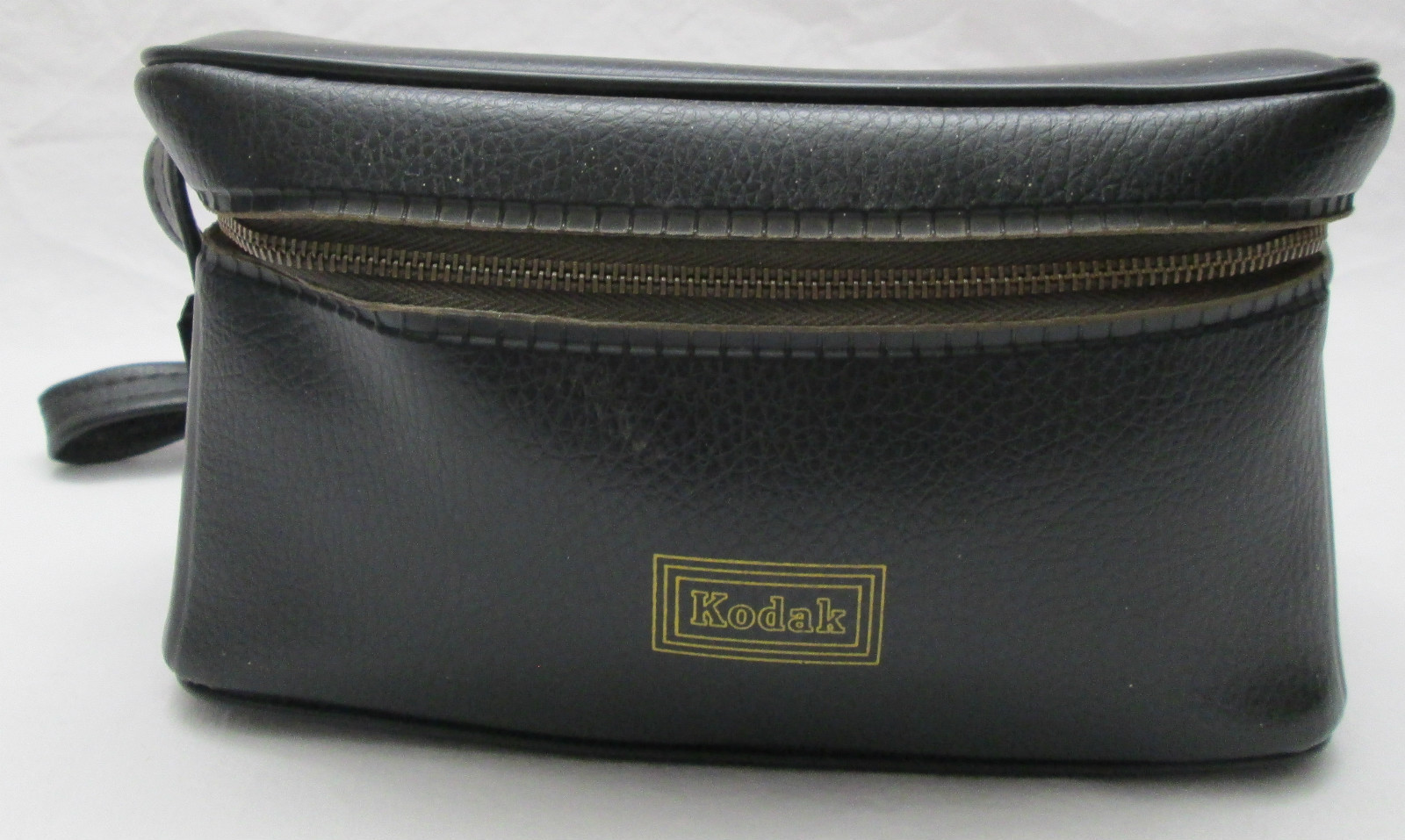 Vintage Kodak Black Camera Flash Lens Accessory Zippered Storage Carry Bag Case