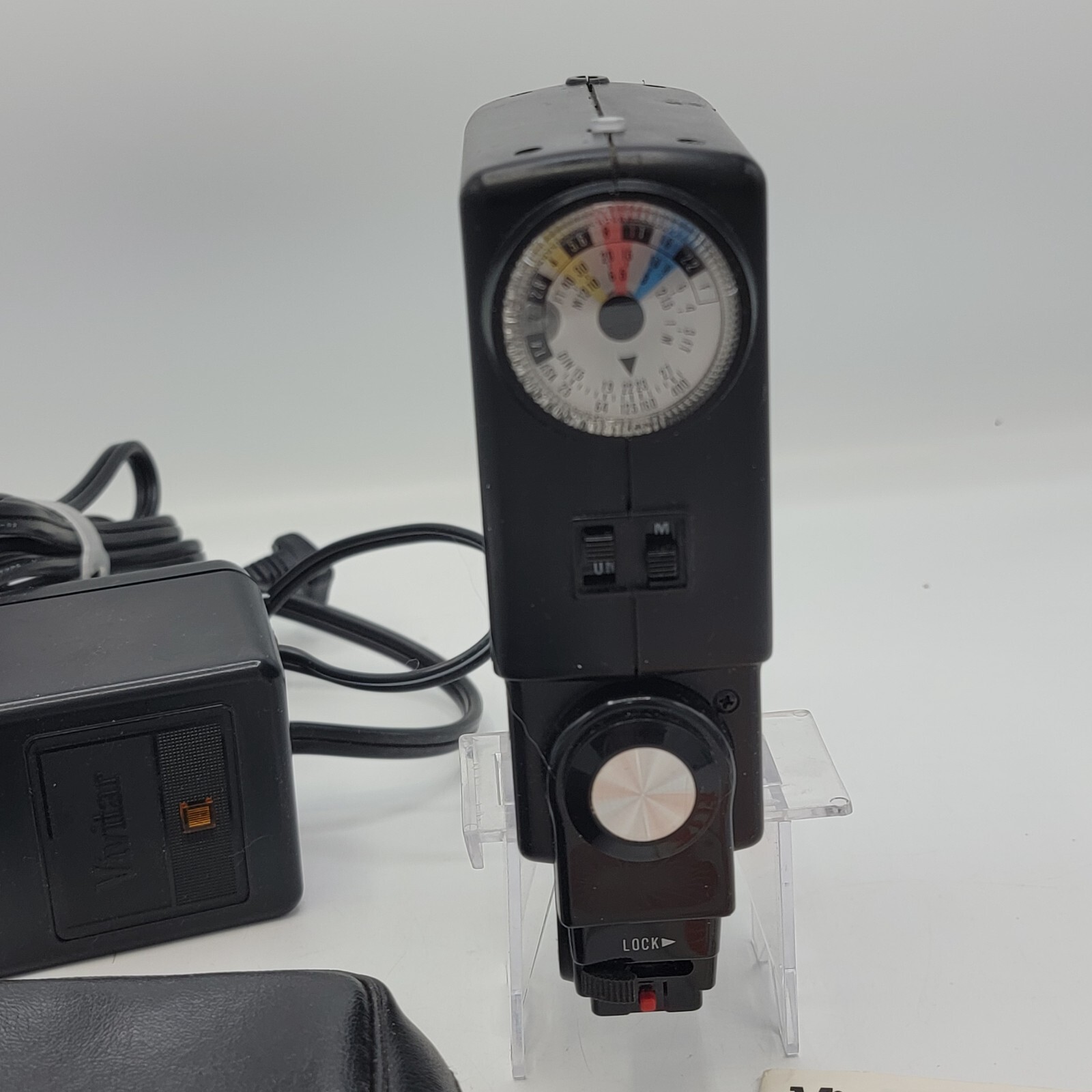 Vivitar Auto Thyristor Model 292 Camera Flash & 120VAC Wall Charger Case Manual