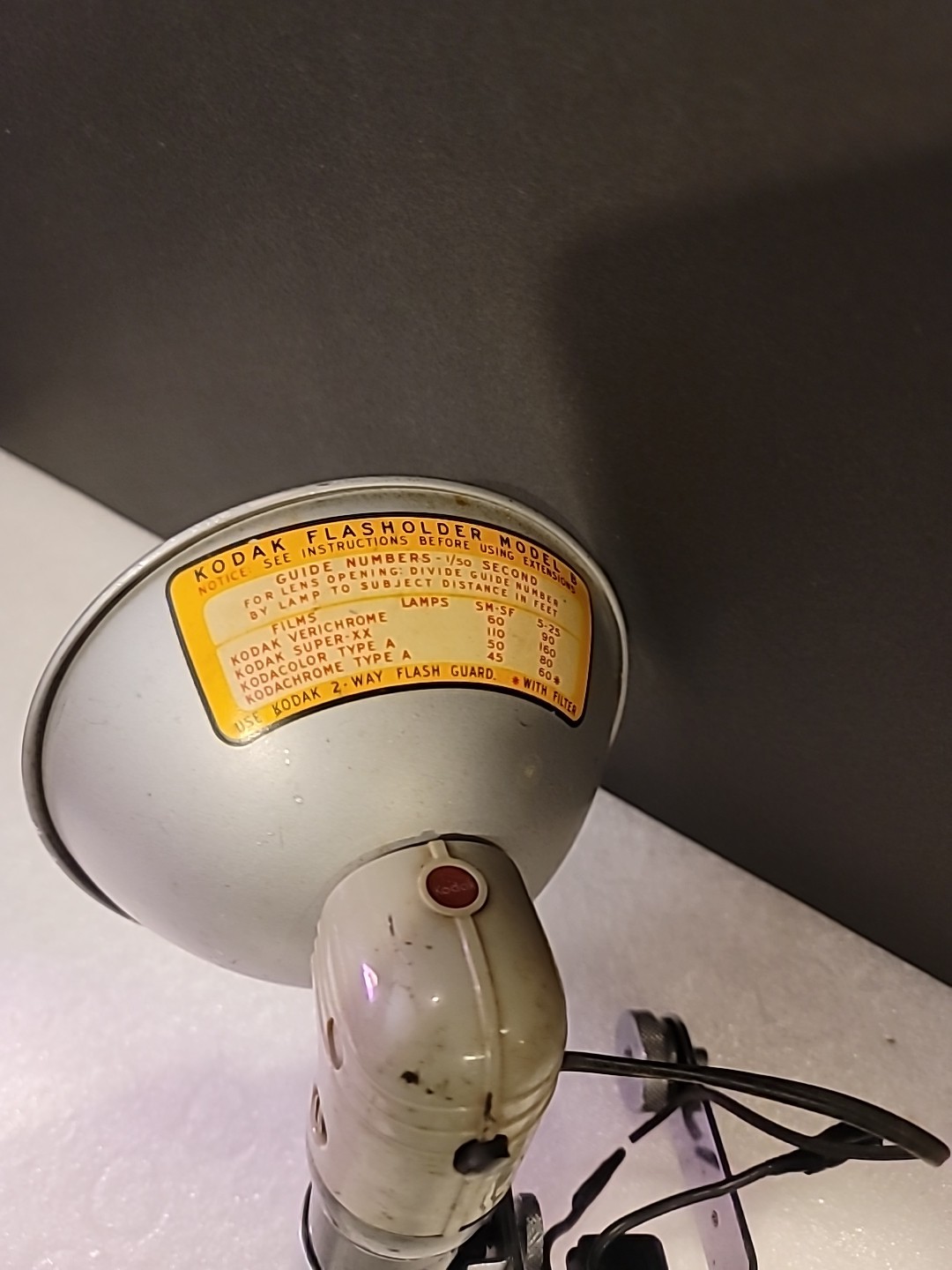 1950s Kodak Flasholder / Flash Holder Model B Untested