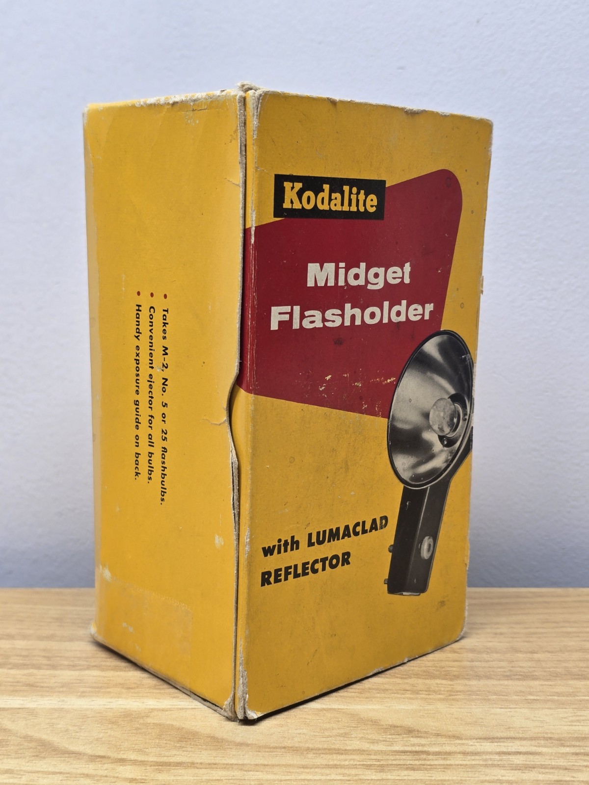 Kodalite Midget Flasholder with Lumaclad Reflector No 740 Flash In Box – No Bulb