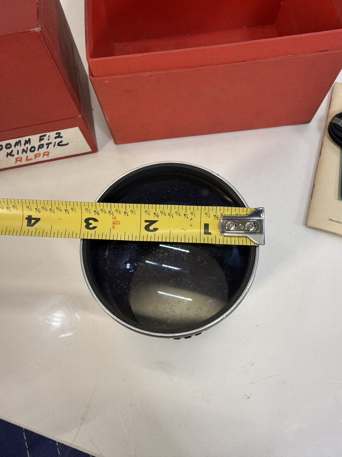 Vintage ALPA Reflex 8b Box Manual Lot w/ Kilfitt Test Plate Kinoptik Box GoldE