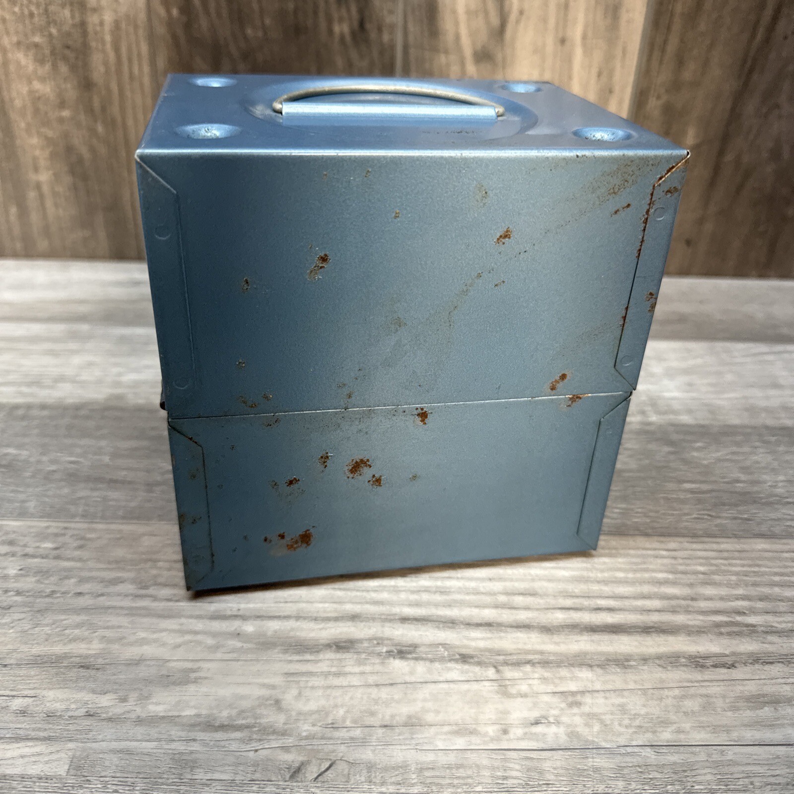 Vintage Kmart Metal Reel Storage Film Case Box 8mm Canisters 6 Slots W/ 5 Cases